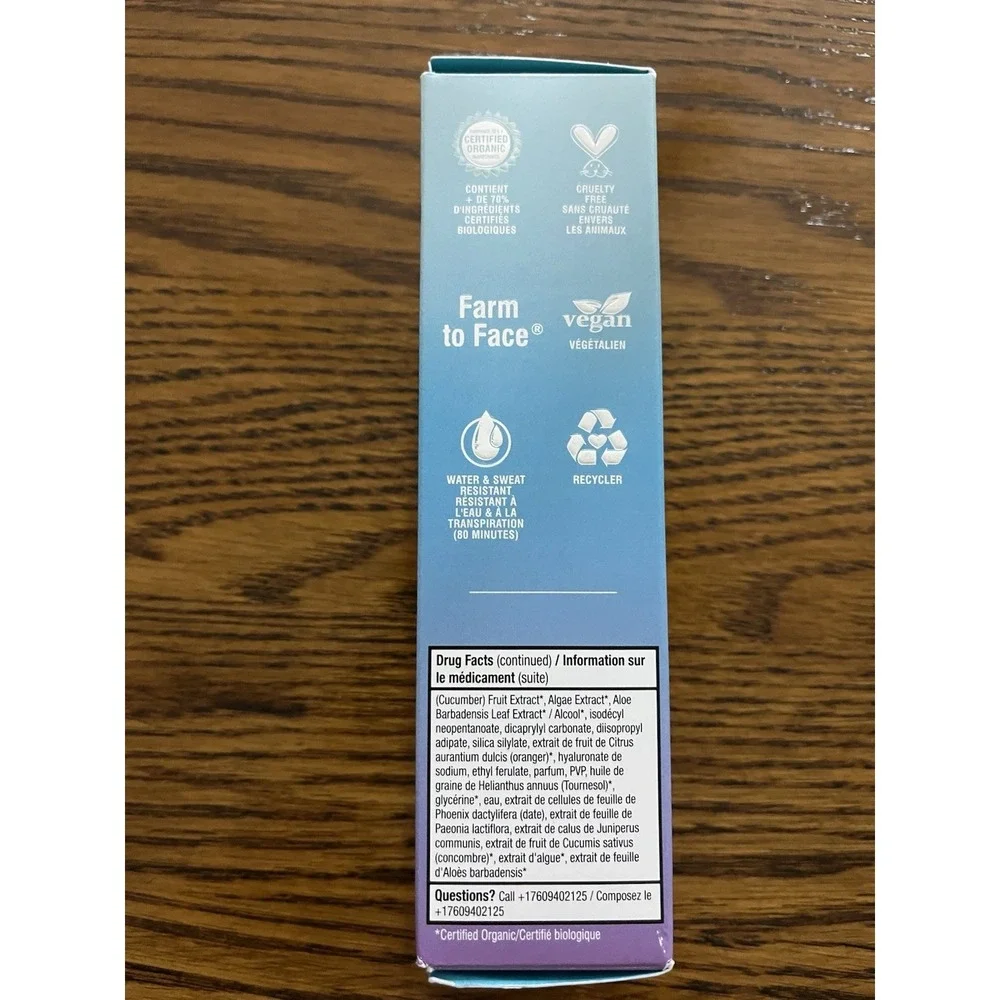 Coola 70%+ Oragnic Makeup Setting Sunscreen Spray with SPF30-1.5fl oz/44ml